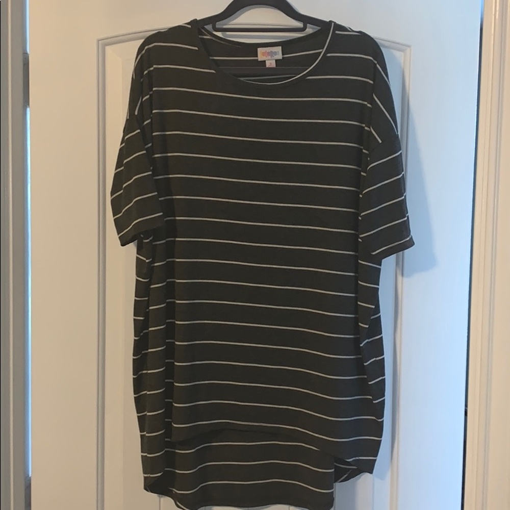 LLR Ribbed Stretchy Irma Top, Small